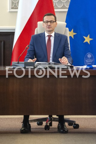  24.04.2019 WARSZAWA<br />
POSIEDZENIE RADY MINISTROW<br />
POSIEDZENIE RZADU<br />
N/Z PREMIER MATEUSZ MORAWIECKI<br />
 