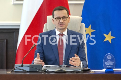  24.04.2019 WARSZAWA<br />
POSIEDZENIE RADY MINISTROW<br />
POSIEDZENIE RZADU<br />
N/Z PREMIER MATEUSZ MORAWIECKI<br />
 