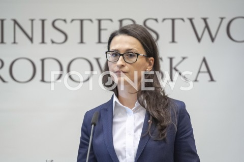  24.04.2019 WARSZAWA<br />
KONFERENCJA W MINISTERSTWIE SRODOWISKA<br />
PUSZCZA BIALOWIESKA<br />
N/Z MALGORZATA GOLINSKA<br />
 