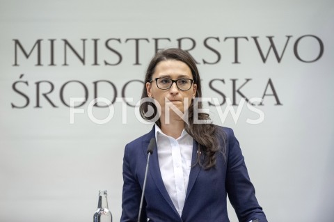  24.04.2019 WARSZAWA<br />
KONFERENCJA W MINISTERSTWIE SRODOWISKA<br />
PUSZCZA BIALOWIESKA<br />
N/Z MALGORZATA GOLINSKA<br />
 
