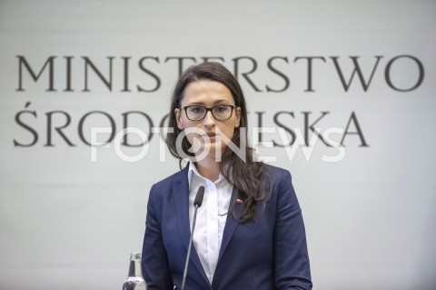  24.04.2019 WARSZAWA<br />
KONFERENCJA W MINISTERSTWIE SRODOWISKA<br />
PUSZCZA BIALOWIESKA<br />
N/Z MALGORZATA GOLINSKA<br />
 