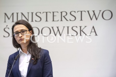  24.04.2019 WARSZAWA<br />
KONFERENCJA W MINISTERSTWIE SRODOWISKA<br />
PUSZCZA BIALOWIESKA<br />
N/Z MALGORZATA GOLINSKA<br />
 
