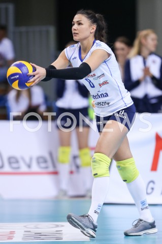  26.04.2019 RZESZOW <br />
SIATKOWKA LIGA SIATKOWKI KOBIET LSK 2018/2019 WOMEN VOLLEYBALL POLAND POLISH LEAGUE <br />
MECZ NR 2 O 3. MIEJSCE<br />
MECZ DEVELOPRES SKYRES RZESZOW - CHEMIK POLICE <br />
N/Z PETYA BARAKOWA SYLWETKA <br />
 