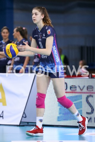  26.04.2019 RZESZOW <br />
SIATKOWKA LIGA SIATKOWKI KOBIET LSK 2018/2019 WOMEN VOLLEYBALL POLAND POLISH LEAGUE <br />
MECZ NR 2 O 3. MIEJSCE<br />
MECZ DEVELOPRES SKYRES RZESZOW - CHEMIK POLICE <br />
N/Z MARTYNA LUKASIK SYLWETKA <br />
 