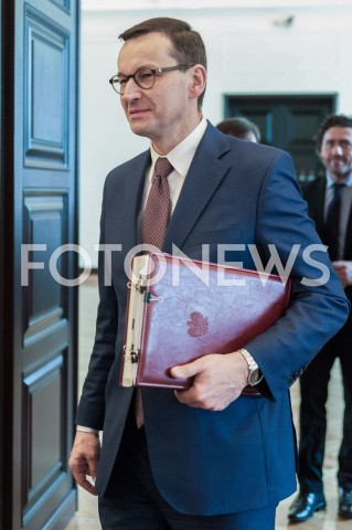  29.04.2019 WARSZAWA<br />
POSIEDZENIE RADY MINISTROW<br />
POSIEDZENIE RZADU<br />
N/Z PREMIER MATEUSZ MORAWIECKI <br />
 