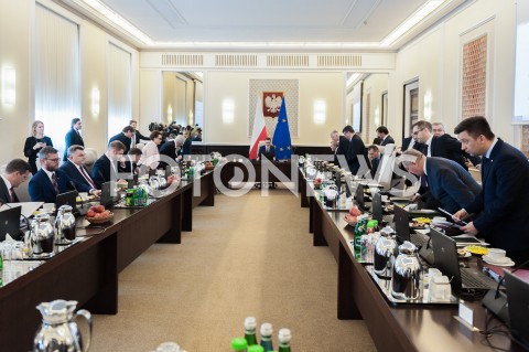  29.04.2019 WARSZAWA<br />
POSIEDZENIE RADY MINISTROW<br />
POSIEDZENIE RZADU<br />
N/Z PREMIER MATEUSZ MORAWIECKI MINISTROWIE RADA MINISTROW SALA VIEW<br />
 