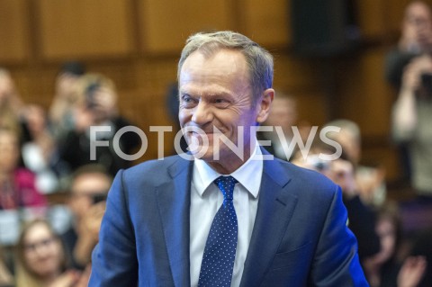  03.05.2019 WARSZAWA<br />
WYSTAPIENIE DONALDA TUSKA NA UNIWERSYTECIE WARSZAWSKIM<br />
N/Z DONALD TUSK<br />
 