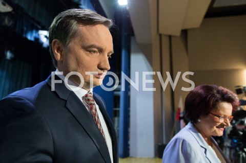  06.05.2019 RZESZOW <br />
KONFERENCJA PRASOWA MINISTRA SPRAWIEDLIWOSCI PROKURATORA GENERALNEGO ZBIGNIEWA ZIOBRO I WICEMARSZALEK WOJEWODZTWA MARII KUROWSKIEJ <br />
N/Z ZBIGNIEW ZIOBRO MARIA KUROWSKA<br />
 