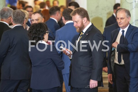  04.06.2019 WARSZAWA<br />
REKONSTRUKCJA RZADU WRECZENIE NOMINACJI<br />
N/Z LUKASZ SZUMOWSKI<br />
 