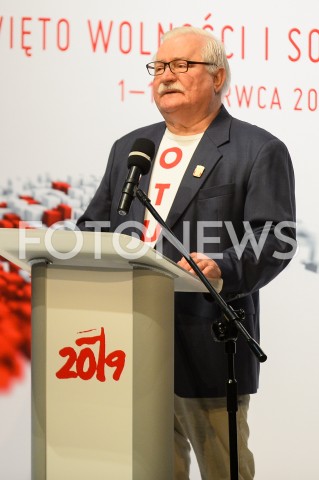  04.06.2019 GDANSK<br />
SWIETO WOLNOSCI I SOLIDARNOSCI W GDANSKU<br />
N/Z LECH WALESA<br />
 
