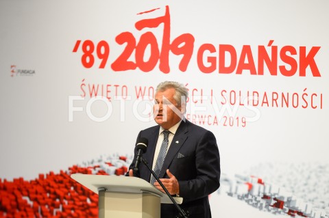  04.06.2019 GDANSK<br />
SWIETO WOLNOSCI I SOLIDARNOSCI W GDANSKU<br />
N/Z ALEKSANDER KWASNIEWSKI<br />
 