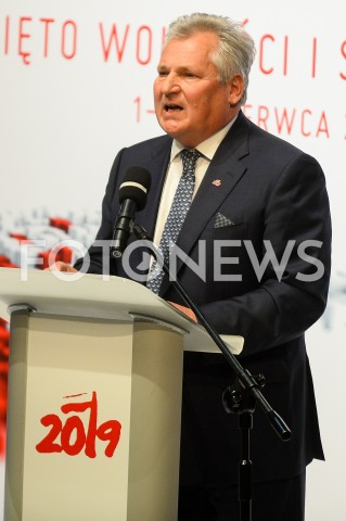  04.06.2019 GDANSK<br />
SWIETO WOLNOSCI I SOLIDARNOSCI W GDANSKU<br />
N/Z ALEKSANDER KWASNIEWSKI<br />
 
