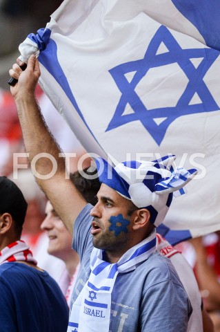  10.06.2019 - WARSZAWA<br />
PILKA NOZNA - KWALIFIKACJE UEFA EURO 2020<br />
FOOTBALL UEFA EURO 2020 QUALIFIERS<br />
MECZ POLSKA (POLAND) - IZRAEL (ISRAEL)<br />
N/Z KIBIC KIBICE IZRAEL<br />
 