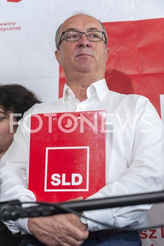  01.07.2019 WARSZAWA<br />
KONFERENCJA SOJUSZU LEWICY DEMOKRATYCZNEJ NT. STARTU W WYBORACH PARLAMENTARNYCH <br />
N/Z WLODZIMIERZ CZARZASTY<br />
 