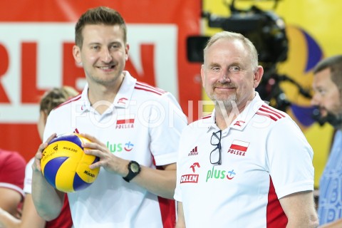  19.07.2019 OSTROWIEC SWIETOKRZYSKI <br />
SIATKOWKA KOBIET <br />
MECZ TOWARZYSKI <br />
POLSKA - CZECHY ( POLAND - CZECH REPUBLIC ) <br />
N/Z JACEK NAWROCKI - I TRENER ( HEAD COACH ) BLAZEJ KRZYSZTALOWICZ <br />
 