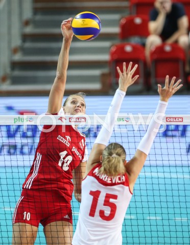  21.07.2019 OSTROWIEC SWIETOKRZYSKI <br />
SIATKOWKA KOBIET <br />
MECZ TOWARZYSKI <br />
POLSKA - BIALORUS ( POLAND - BELARUS ) <br />
N/Z ZUZANNA EFIMIENKO MLOTKOWSKA <br />
 