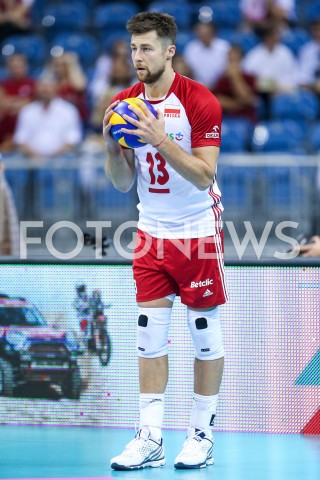  01.08.2019 KRAKOW (TAURON ARENA) <br />
XVII MEMORIAL HUBERTA JERZEGO WAGNERA <br />
MECZ POLSKA - SERBIA ( MATCH POLAND - SERBIA ) <br />
N/Z MICHAL KUBIAK SYLWETKA <br />
 