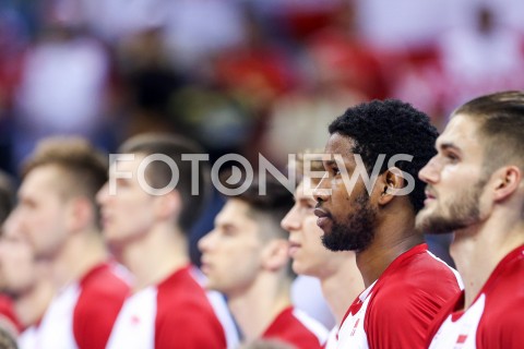  01.08.2019 KRAKOW (TAURON ARENA) <br />
XVII MEMORIAL HUBERTA JERZEGO WAGNERA <br />
MECZ POLSKA - SERBIA ( MATCH POLAND - SERBIA ) <br />
N/Z WILFREDO LEON SIATKARZE<br />
 