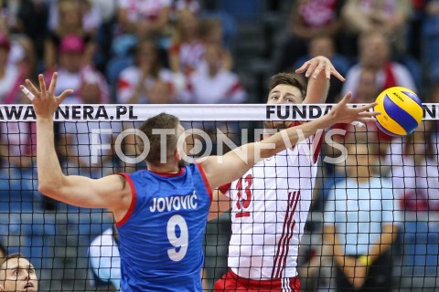  01.08.2019 KRAKOW (TAURON ARENA) <br />
XVII MEMORIAL HUBERTA JERZEGO WAGNERA <br />
MECZ POLSKA - SERBIA ( MATCH POLAND - SERBIA ) <br />
N/Z MICHAL KUBIAK <br />
 