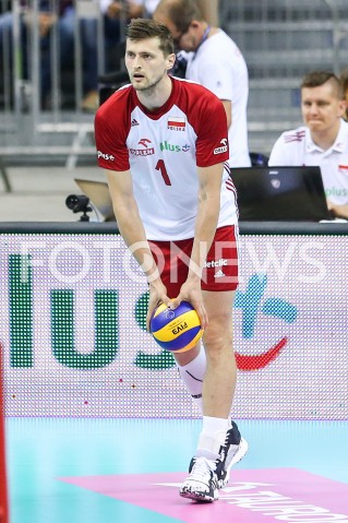  01.08.2019 KRAKOW (TAURON ARENA) <br />
XVII MEMORIAL HUBERTA JERZEGO WAGNERA <br />
MECZ POLSKA - SERBIA ( MATCH POLAND - SERBIA ) <br />
N/Z PIOTR NOWAKOWSKI SYLWETKA <br />
 