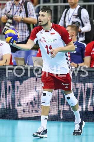  01.08.2019 KRAKOW (TAURON ARENA) <br />
XVII MEMORIAL HUBERTA JERZEGO WAGNERA <br />
MECZ POLSKA - SERBIA ( MATCH POLAND - SERBIA ) <br />
N/Z FABIAN DRZYZGA SYLWETKA <br />
 