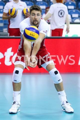  02.08.2019 KRAKOW (TAURON ARENA) <br />
XVII MEMORIAL HUBERTA JERZEGO WAGNERA <br />
MECZ POLSKA - BRAZYLIA ( MATCH POLAND - BRAZIL ) <br />
N/Z MICHAL KUBIAK SYLWETKA <br />
 