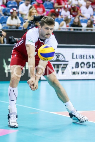  02.08.2019 KRAKOW (TAURON ARENA) <br />
XVII MEMORIAL HUBERTA JERZEGO WAGNERA <br />
MECZ POLSKA - BRAZYLIA ( MATCH POLAND - BRAZIL ) <br />
N/Z PIOTR NOWAKOWSKI SYLWETKA <br />
 