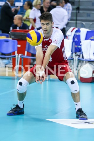  02.08.2019 KRAKOW (TAURON ARENA) <br />
XVII MEMORIAL HUBERTA JERZEGO WAGNERA <br />
MECZ POLSKA - BRAZYLIA ( MATCH POLAND - BRAZIL ) <br />
N/Z ALEKSANDER SLIWKA SYLWETKA <br />
 