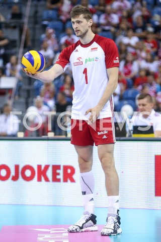  03.08.2019 KRAKOW (TAURON ARENA) <br />
XVII MEMORIAL HUBERTA JERZEGO WAGNERA <br />
MECZ POLSKA - FINLANDIA ( MATCH POLAND - FINDLAND ) <br />
N/Z PIOTR NOWAKOWSKI SYLWETKA <br />
 