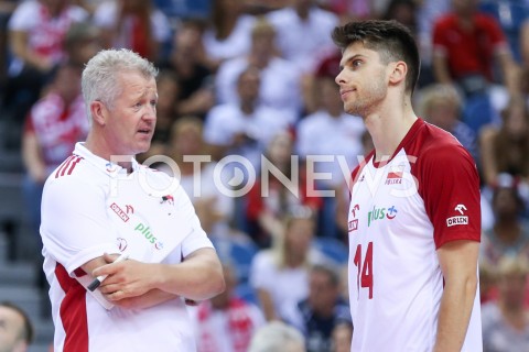  03.08.2019 KRAKOW (TAURON ARENA) <br />
XVII MEMORIAL HUBERTA JERZEGO WAGNERA <br />
MECZ POLSKA - FINLANDIA ( MATCH POLAND - FINDLAND ) <br />
N/Z ALEKSANDER SLIWKA VITAL HEYNEN - I TRENER ( HEAD COACH ) <br />
 