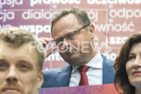  18.08.2019 WARSZAWA<br />
KONFERENCJA LEWICY <br />
PREZENTACJA LIDEROW LIST<br />
N/Z ANDRZEJ SZEJNA<br />
 