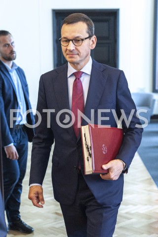  20.08.2019 WARSZAWA<br />
POSIEDZENIE RADY MINISTROW<br />
POSIEDZENIE RZADU<br />
N/Z PREMIER MATEUSZ MORAWIECKI<br />
 