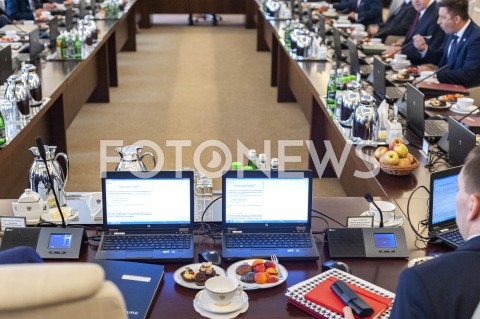  20.08.2019 WARSZAWA<br />
POSIEDZENIE RADY MINISTROW<br />
POSIEDZENIE RZADU<br />
N/Z SALA POSIEDZEN WIDOK VIEW<br />
 