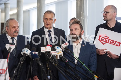  20.08.2019 WARSZAWA<br />
KOMITET WYBORCZY SKUTECZNI ZAPREZENTOWAL LIDEROW<br />
N/Z PIOTR MARZEC LIROY JACEK DOBIESZ HUBERT CZERNIAK MARCIN SAWICKI<br />
 