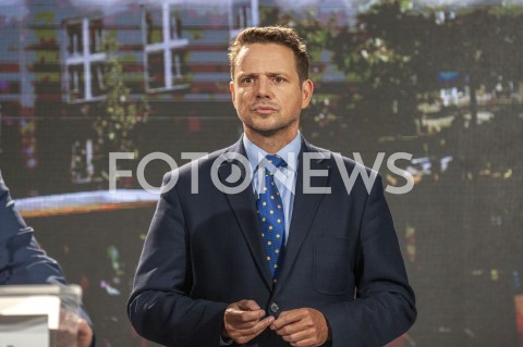  22.08.2019 WARSZAWA<br />
PREZENTACJA KANDYDATOW DO SEJMU Z WARSZAWSKIEJ LISTY KOALICJI OBYWATELSKIEJ<br />
N/Z RAFAL TRZASKOWSKI<br />
 