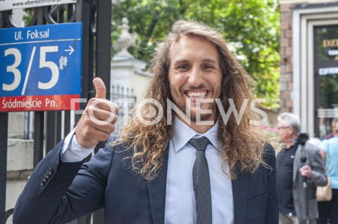  22.08.2019 WARSZAWA<br />
PREZENTACJA KANDYDATOW DO SEJMU Z WARSZAWSKIEJ LISTY KOALICJI OBYWATELSKIEJ<br />
N/Z PAWEL WOJDA<br />
 