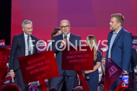  24.08.2019 WARSZAWA <br />
KONWENCJA PROGRAMOWA LEWICY<br />
N/Z ROBERT BIEDRON WLODZIMIERZ CZARZASTY ADRIAN ZANDBERG<br />
 