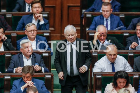  30.08.2019 WARSZAWA SEJM <br />
POSIEDZENIE SEJMU <br />
N/Z JAROSLAW KACZYNSKI POSLOWIE MAREK KUCHCINSKI <br />
 