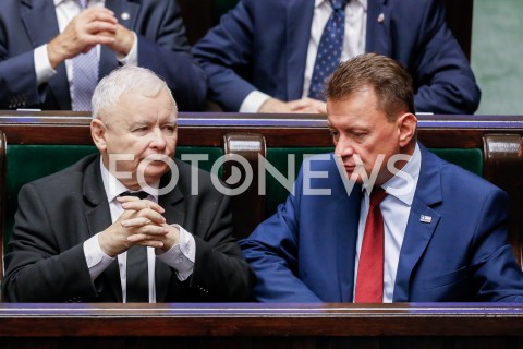  30.08.2019 WARSZAWA SEJM <br />
POSIEDZENIE SEJMU <br />
N/Z JAROSLAW KACZYNSKI MARIUSZ BLASZCZAK <br />
 