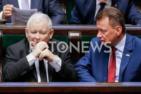  30.08.2019 WARSZAWA SEJM <br />
POSIEDZENIE SEJMU <br />
N/Z JAROSLAW KACZYNSKI MARIUSZ BLASZCZAK <br />
 