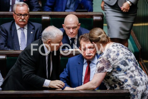  30.08.2019 WARSZAWA SEJM <br />
POSIEDZENIE SEJMU <br />
N/Z JAROSLAW KACZYNSKI MARIUSZ BLASZCZAK KRYSTYNA PAWLOWICZ WALDEMAR ANDZEL LEONARD KRASULSKI <br />
 