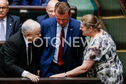  30.08.2019 WARSZAWA SEJM <br />
POSIEDZENIE SEJMU <br />
N/Z JAROSLAW KACZYNSKI MARIUSZ BLASZCZAK KRYSTYNA PAWLOWICZ <br />
 