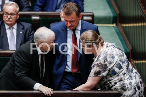  30.08.2019 WARSZAWA SEJM <br />
POSIEDZENIE SEJMU <br />
N/Z JAROSLAW KACZYNSKI MARIUSZ BLASZCZAK KRYSTYNA PAWLOWICZ <br />
 