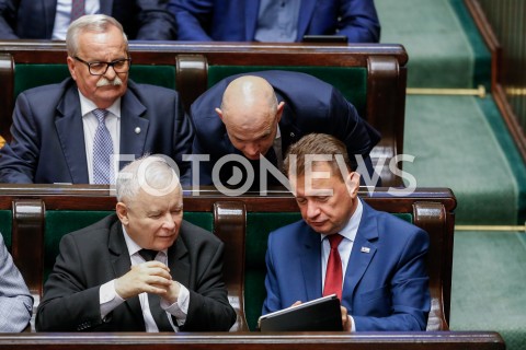  30.08.2019 WARSZAWA SEJM <br />
POSIEDZENIE SEJMU <br />
N/Z JAROSLAW KACZYNSKI MARIUSZ BLASZCZAK WALDEMAR ANDZEL LEONARD KRASULSKI <br />
 