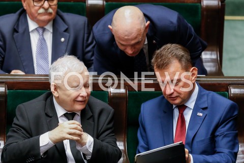  30.08.2019 WARSZAWA SEJM <br />
POSIEDZENIE SEJMU <br />
N/Z JAROSLAW KACZYNSKI MARIUSZ BLASZCZAK WALDEMAR ANDZEL <br />
 
