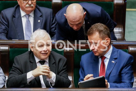  30.08.2019 WARSZAWA SEJM <br />
POSIEDZENIE SEJMU <br />
N/Z JAROSLAW KACZYNSKI MARIUSZ BLASZCZAK WALDEMAR ANDZEL<br />
 