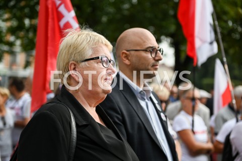  31.08.2019 GDANSK<br />
OBCHODY 39. ROCZNICY POROZUMIEN SIERPNIOWYCH W GDANSKU<br />
N/Z HENRYKA KRZYWONOS RADOMIR SZUMELDA<br />
 