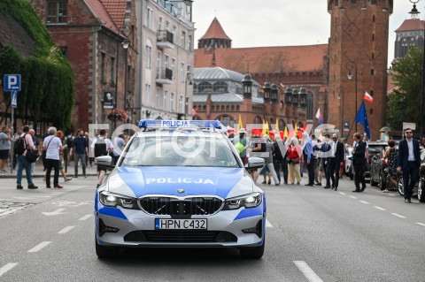  31.08.2019 GDANSK<br />
OBCHODY 39. ROCZNICY POROZUMIEN SIERPNIOWYCH W GDANSKU<br />
N/Z POLICJA OCHRANIA MARSZ KOMITET OBRONY DEMOKRACJI<br />
 