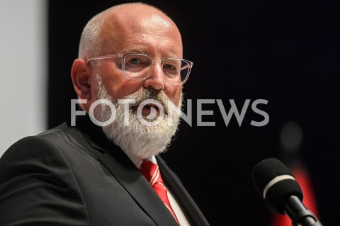  31.08.2019 GDANSK<br />
OBCHODY 39. ROCZNICY POROZUMIEN SIERPNIOWYCH W GDANSKU<br />
CEREMONIA WRECZENIA MEDALI WDZIECZNOSCI W EUROPEJSKIM CENTRUM SOLIDARNOSCI<br />
N/Z FRANS TIMMERMANS<br />
 