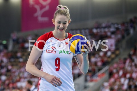  04.09.2019 LODZ ( POLAND )<br />
SIATKOWKA KOBIET <br />
MISTRZOSTWA EUROPY KOBIET <br />
CEV EUROVOLLEY 2019 WOMEN EUROPEAN CHAMPIONSHIP<br />
1/4 FINALU <br />
MECZ POLSKA - NIEMCY ( Poland - Germany ) <br />
N/Z MAGDALENA STYSIAK SYLWETKA <br />
 